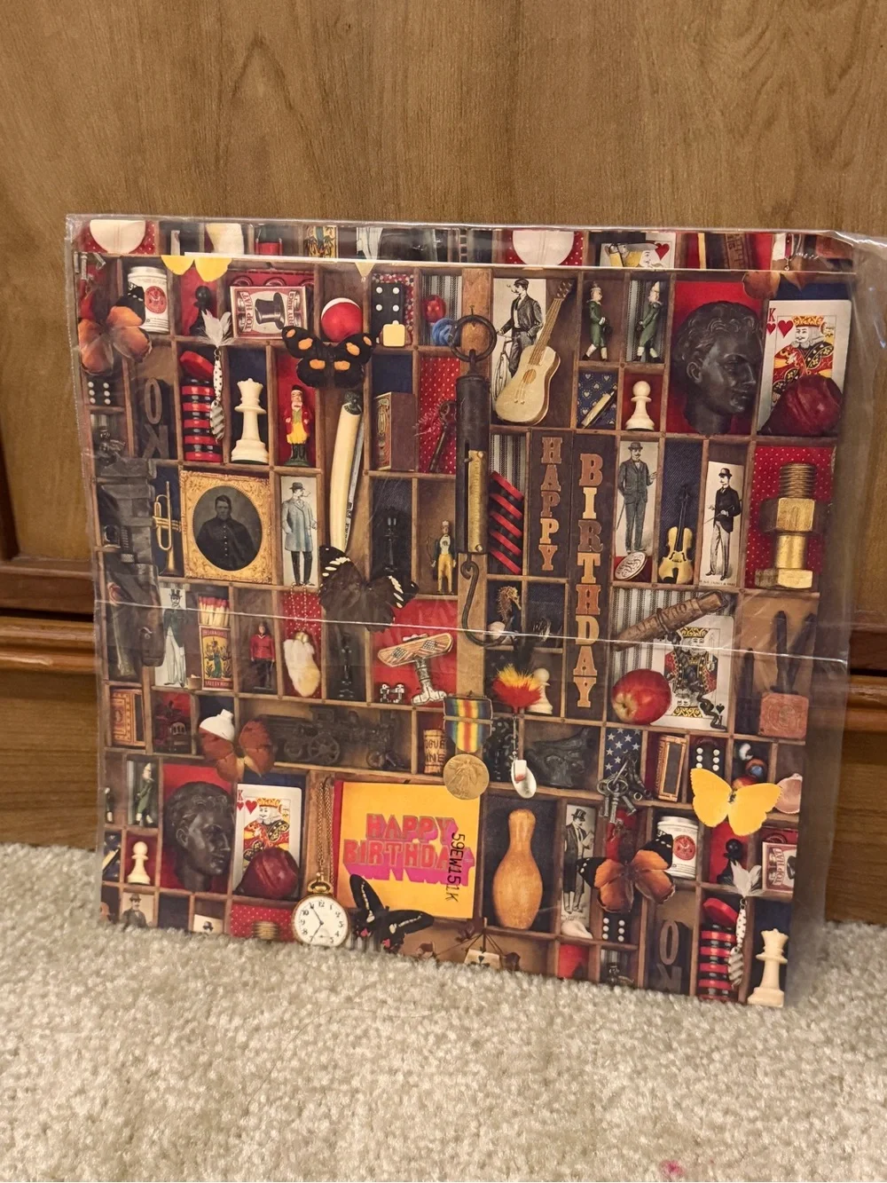 I Spy core Vintage Birthday Gift Wrap